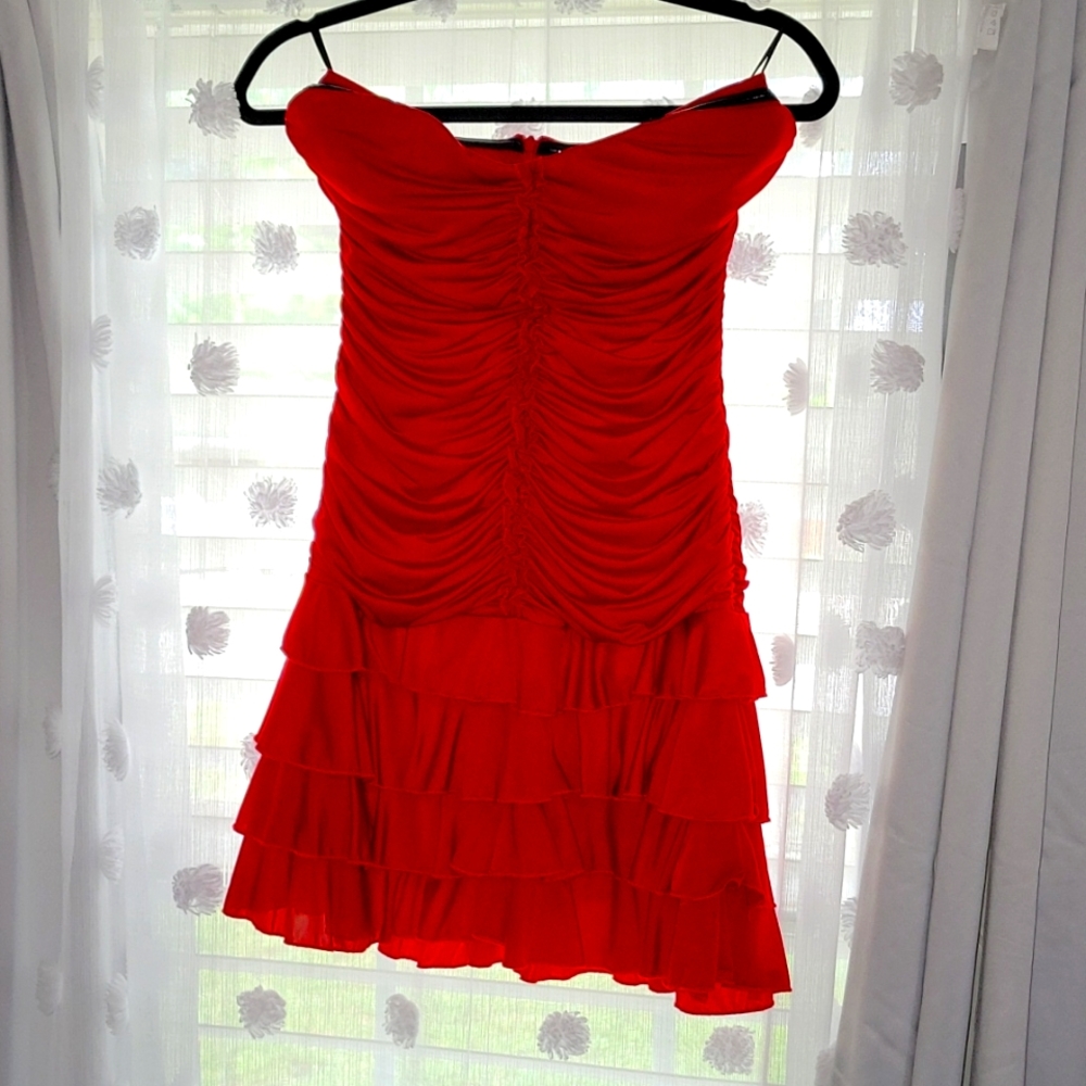RED hot mini dress